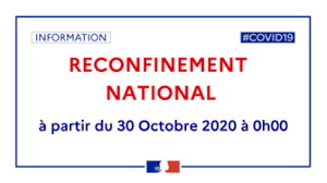 Reconfinement national / Covid 19 : Point de situation en Eure et Loir /  INFORMATIONS CORONAVIRUS COVID-19 / Année 2020 / Actualités / Accueil - Les  services de l'État en Eure-et-Loir